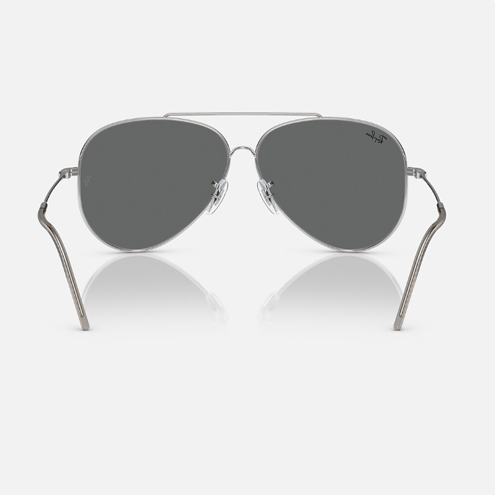 Ray Ban Men Pilot Frame Cloudy Silver Sunglasses