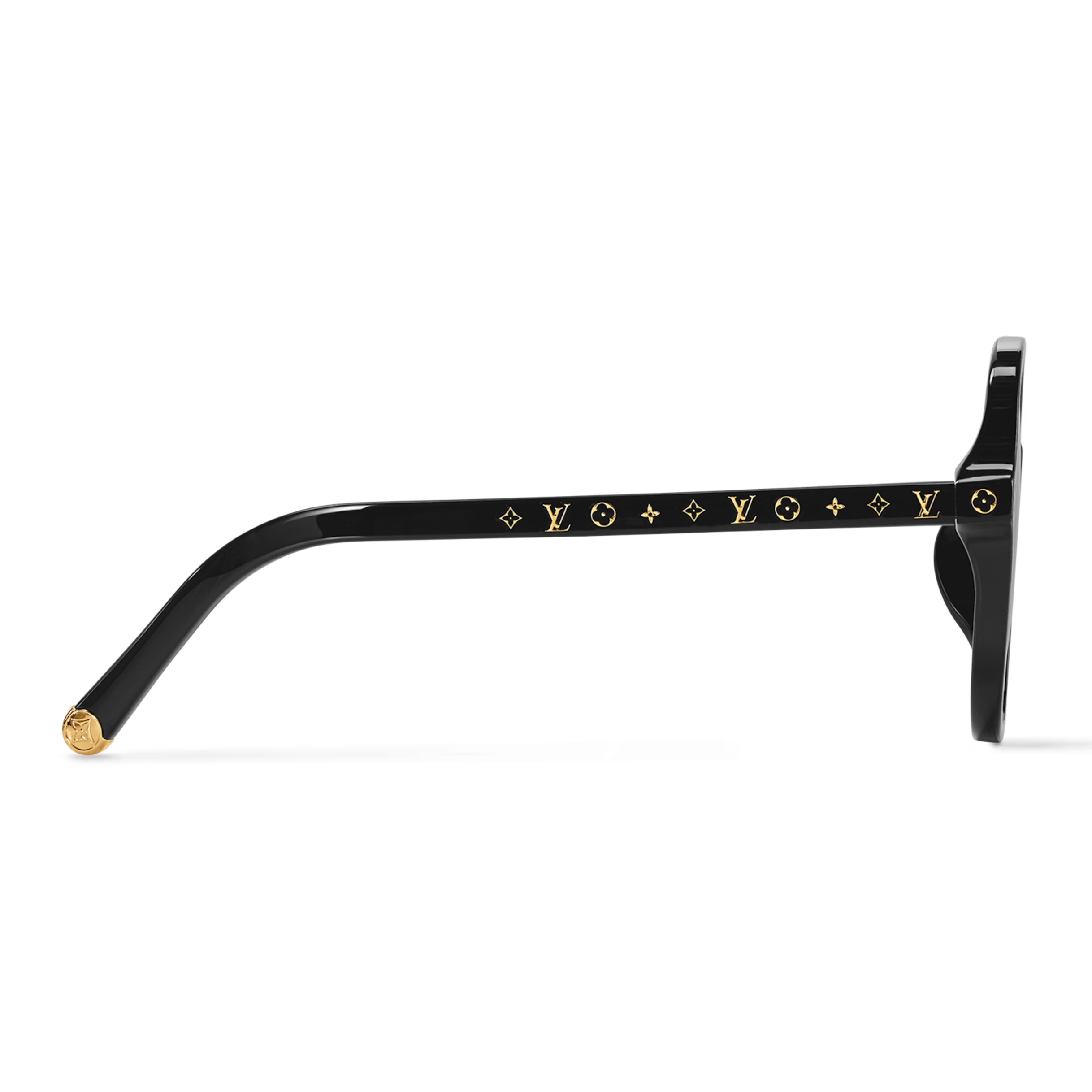 Louis Vuitton Women Square Frame Slate Black Sunglasses
