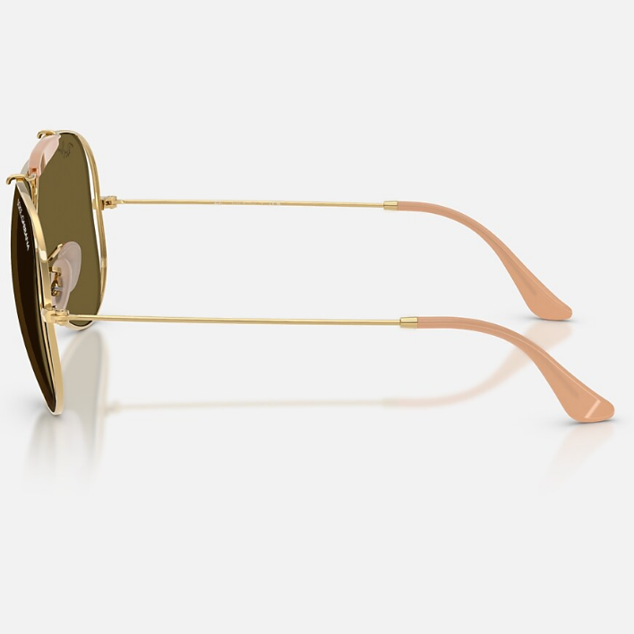 Ray Ban Women Pilot Frame Vintage Gold Sunglasses