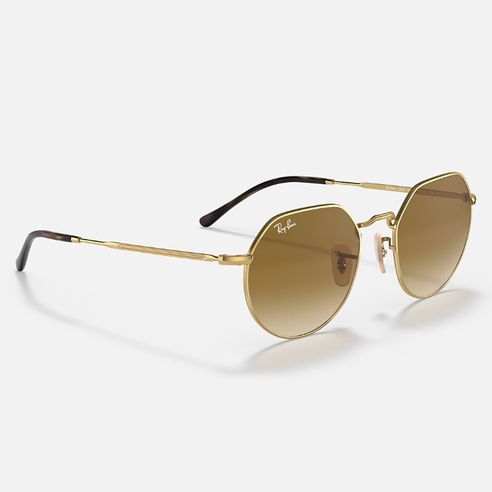 Ray Ban Men Irregular Frame Classic Gold Sunglasses