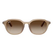 Ray Ban Women Square Frame Polished Turtledove Sunglasses