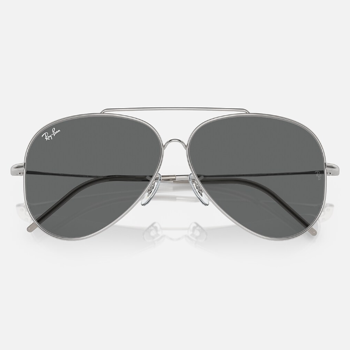Ray Ban Men Pilot Frame Cloudy Silver Sunglasses