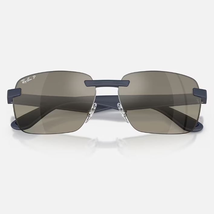 Ray Ban Women Irregular Frame Sand Dark Blue Sunglasses