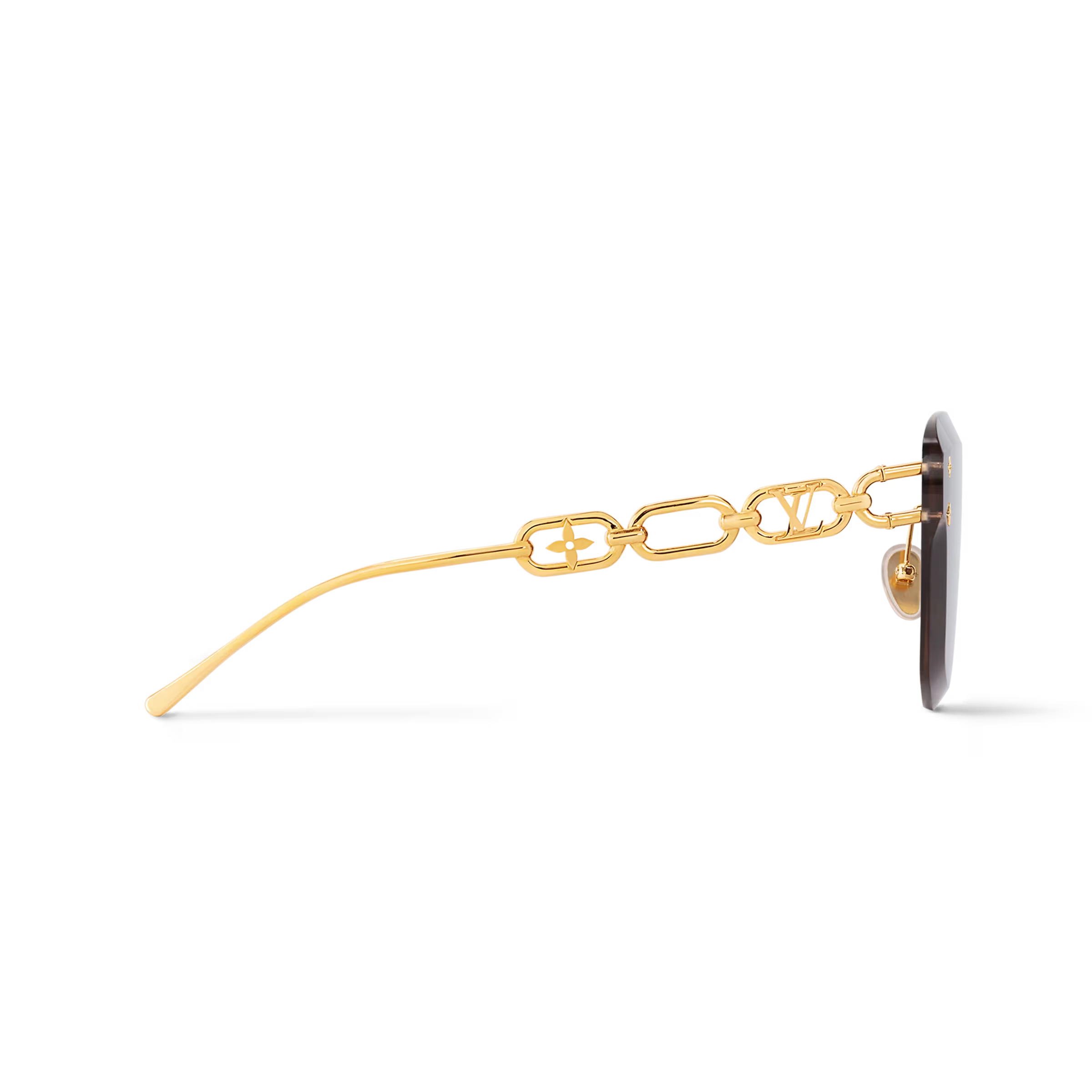 Louis Vuitton Women Cat Eye Frame Royal Gold Sunglasses