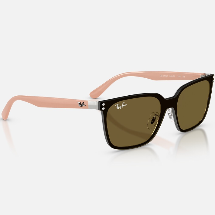 Ray Ban Women Square Frame Polished Silver Sunglasses