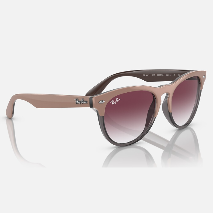 Ray Ban Men Phantos Frame Polished Beige Sunglasses