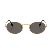 Ray Ban Men Oval Frame Golden Tan Sunglasses