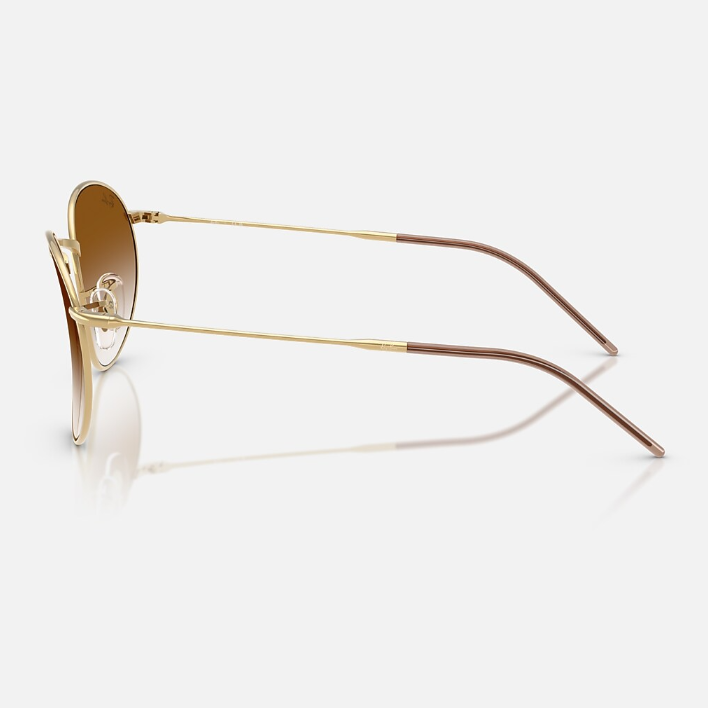 Ray Ban Men Phantos Frame Classic Gold Sunglasses