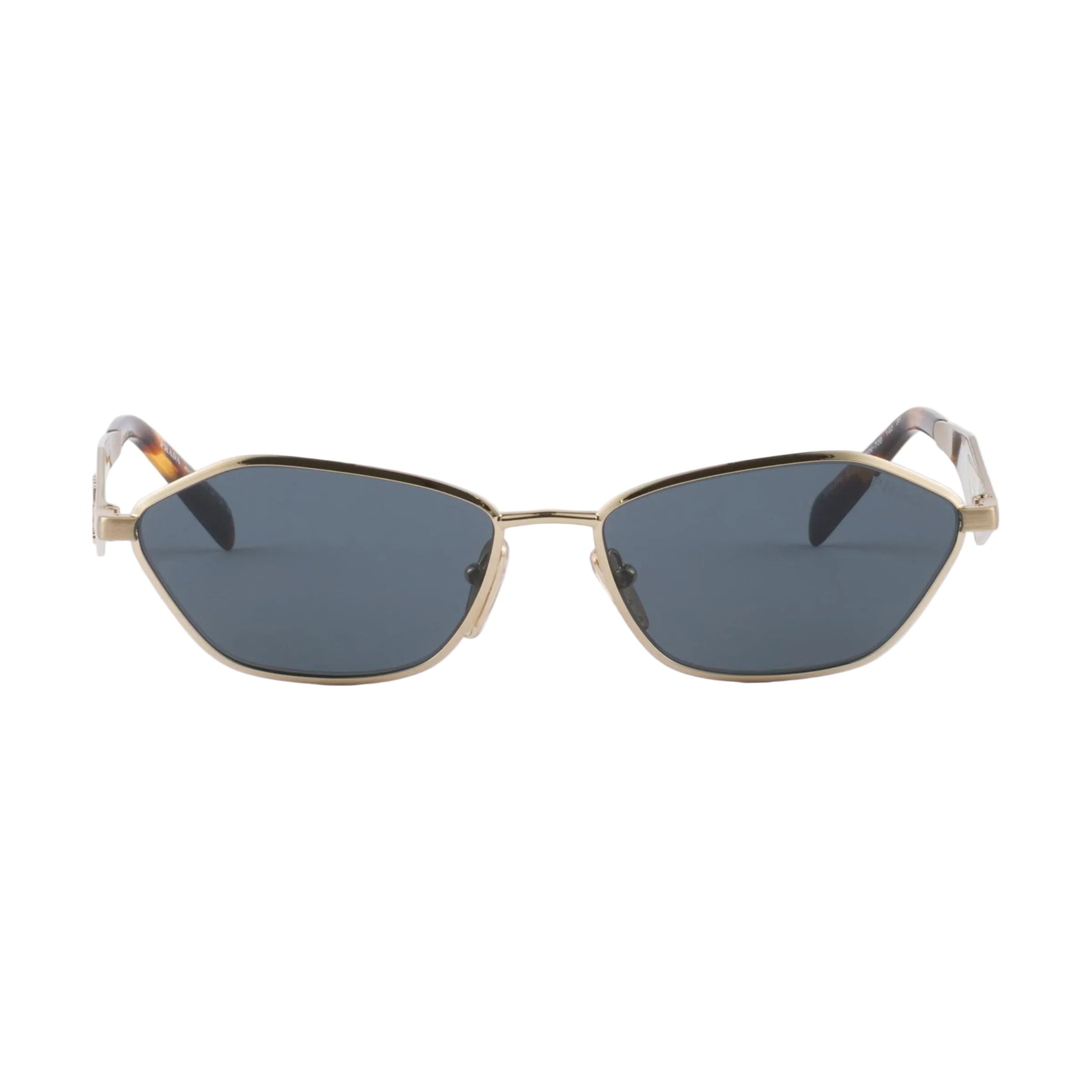 Prada Women Irregular Frame  Pale Gold Sunglasses
