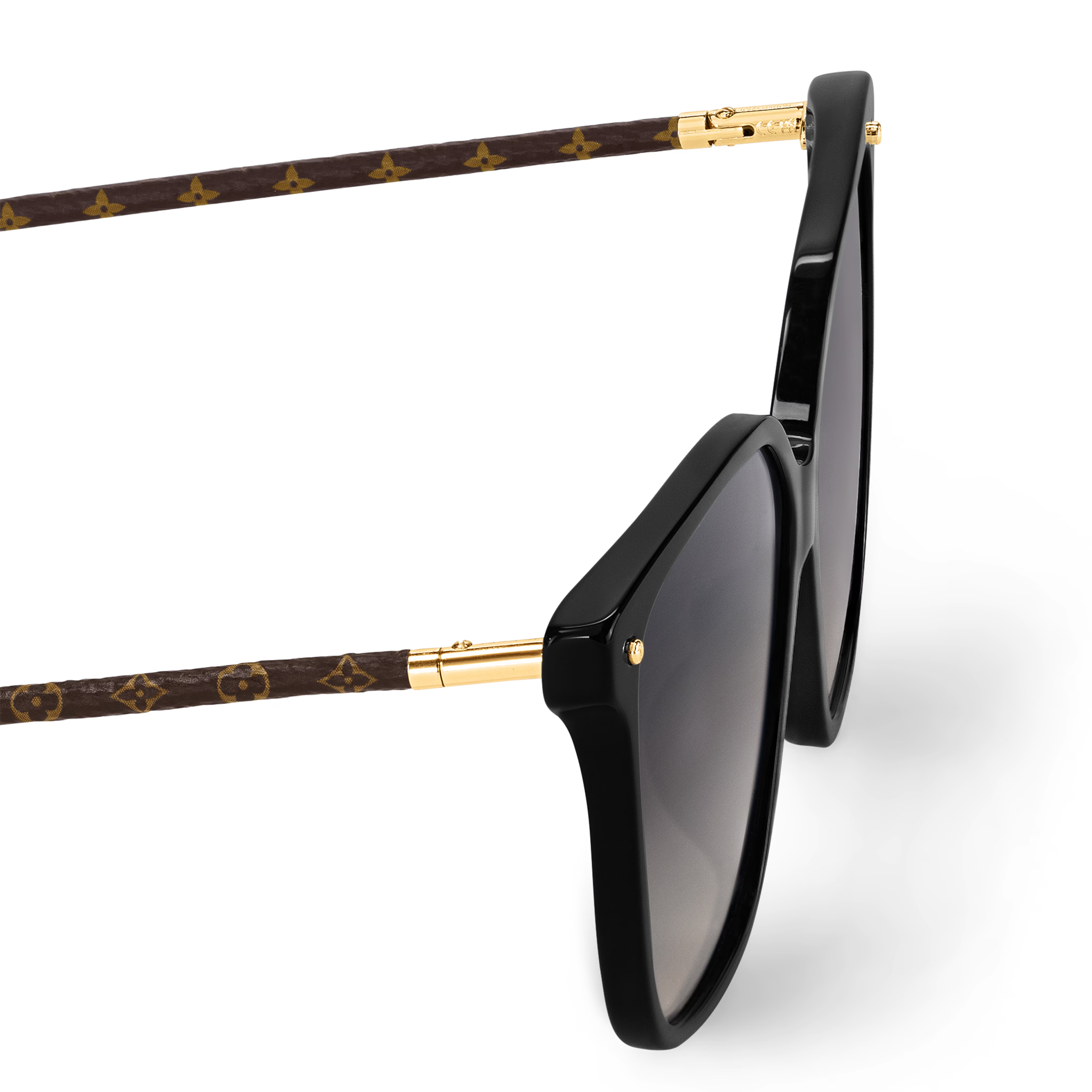 Louis Vuitton Women Square Frame Pitch Black Sunglasses