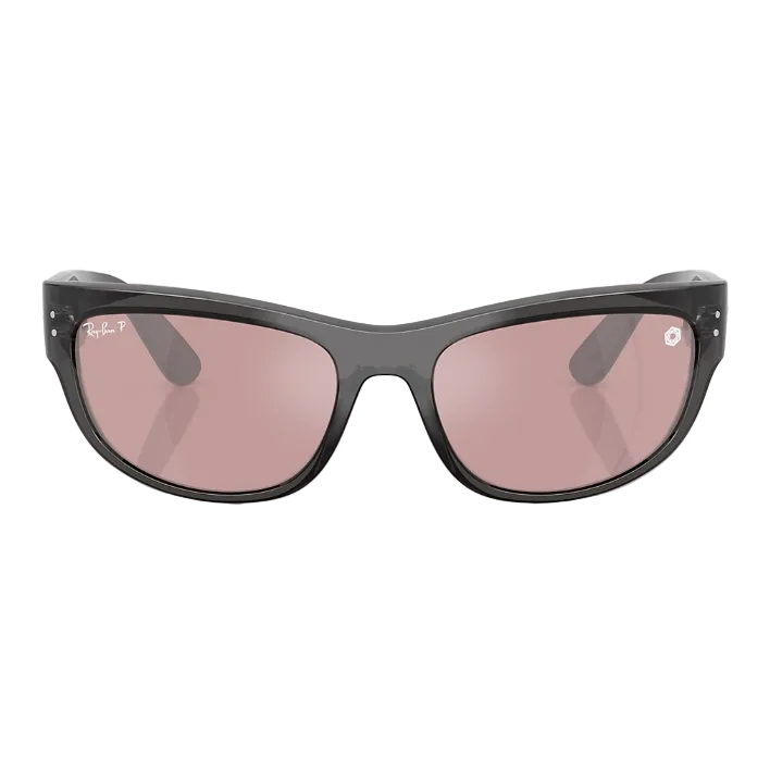 Ray Ban Men Pillow Frame Transparent Black Sunglasses