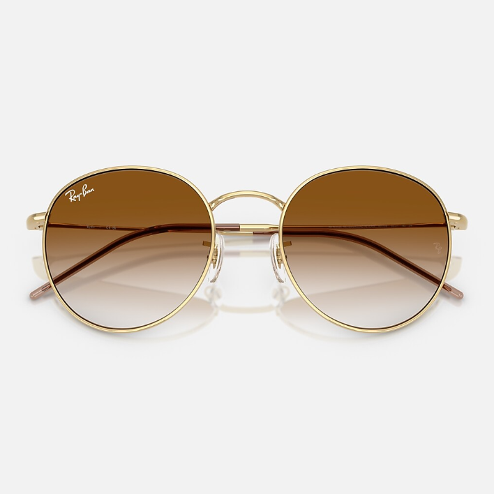 Ray Ban Men Phantos Frame Classic Gold Sunglasses