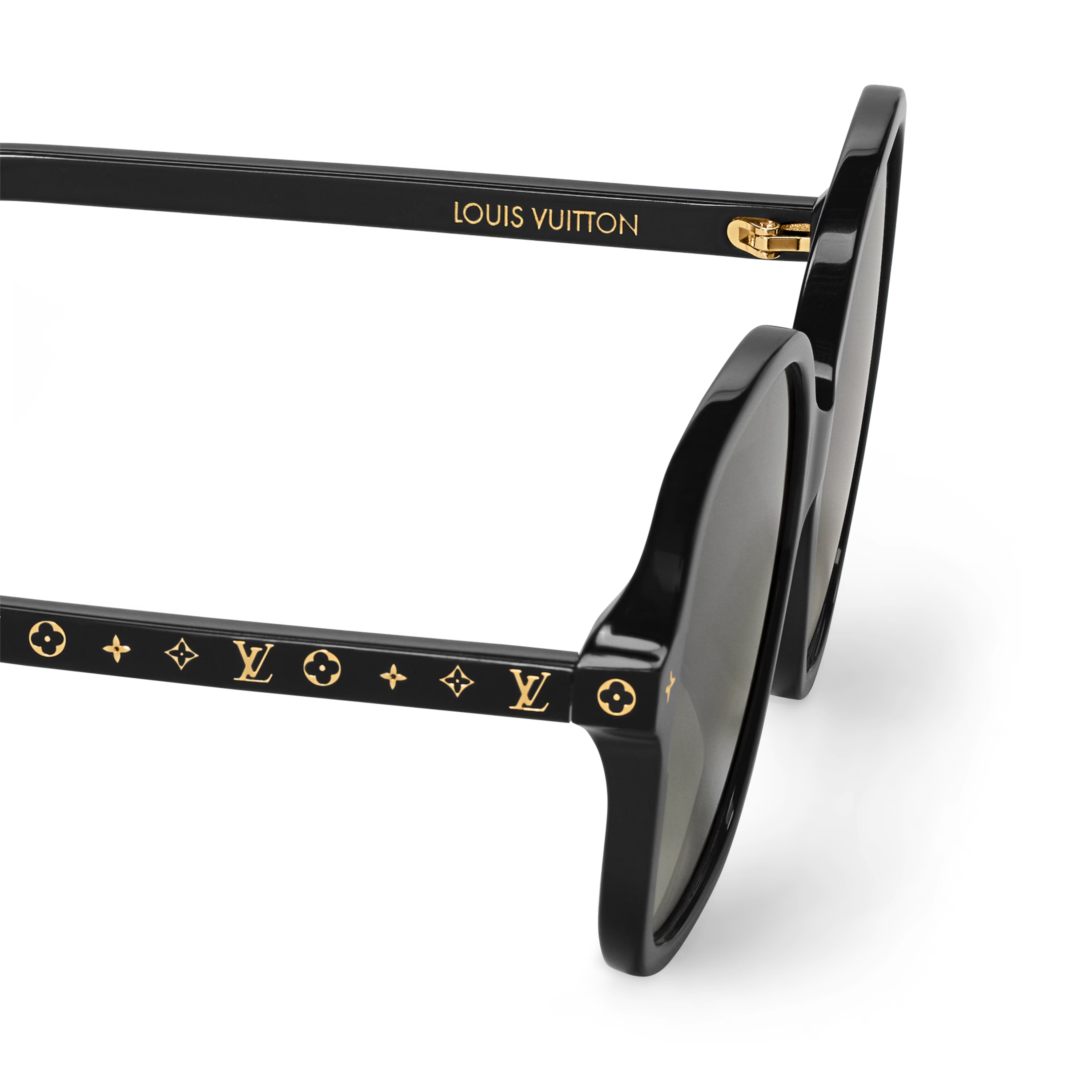 Louis Vuitton Women Square Frame Slate Black Sunglasses