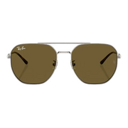 Ray Ban Men Irregular Frame Old Silver Sunglasses