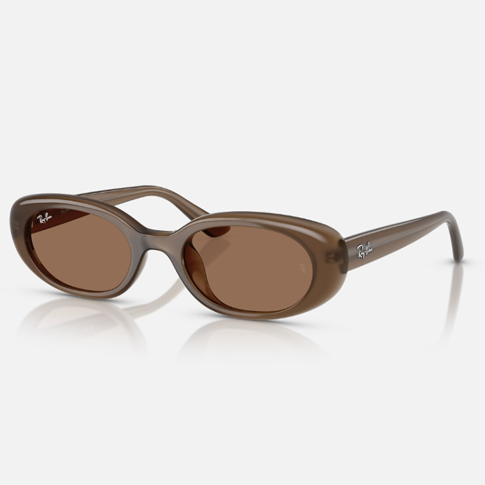 Ray Ban Women Pillow Frame Opal Brown Sunglasses