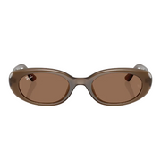 Ray Ban Women Pillow Frame Opal Brown Sunglasses