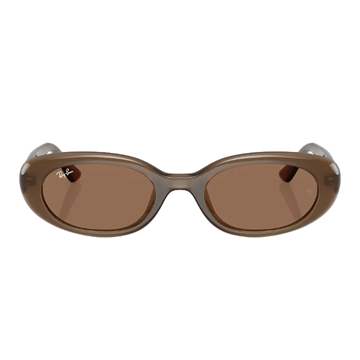Ray Ban Women Pillow Frame Opal Brown Sunglasses