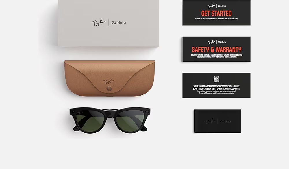 Ray Ban Men Cat Eye Frame Shiny Smoky Black Sunglasses