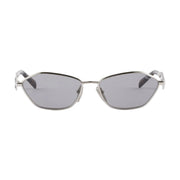 Prada Women Irregular Frame Silver Sunglasses