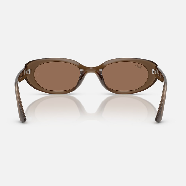 Ray Ban Women Pillow Frame Opal Brown Sunglasses