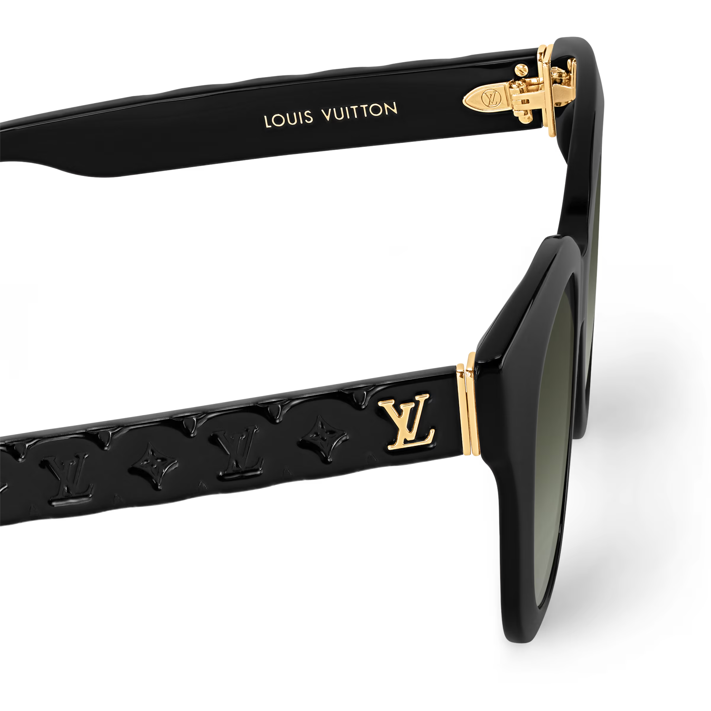 Louis Vuitton Women Round Frame Ebony Sunglasses