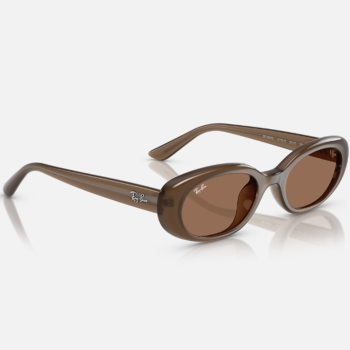 Ray Ban Women Pillow Frame Opal Brown Sunglasses