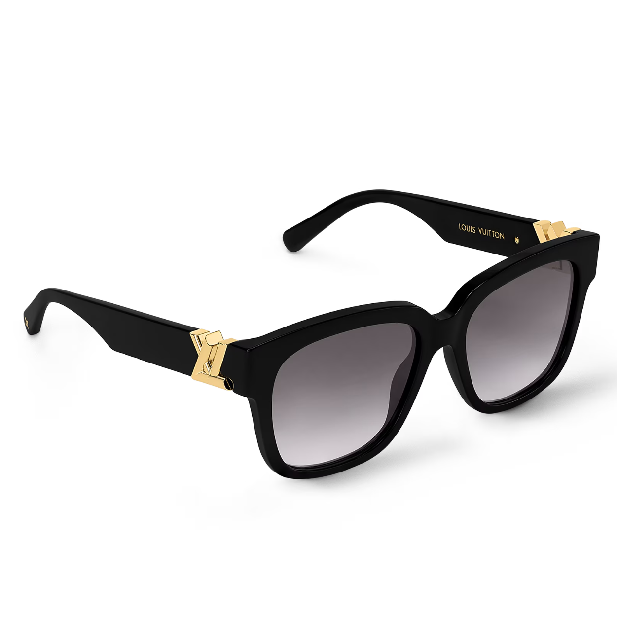 Louis Vuitton Women Square Frame Jet Black Sunglasses