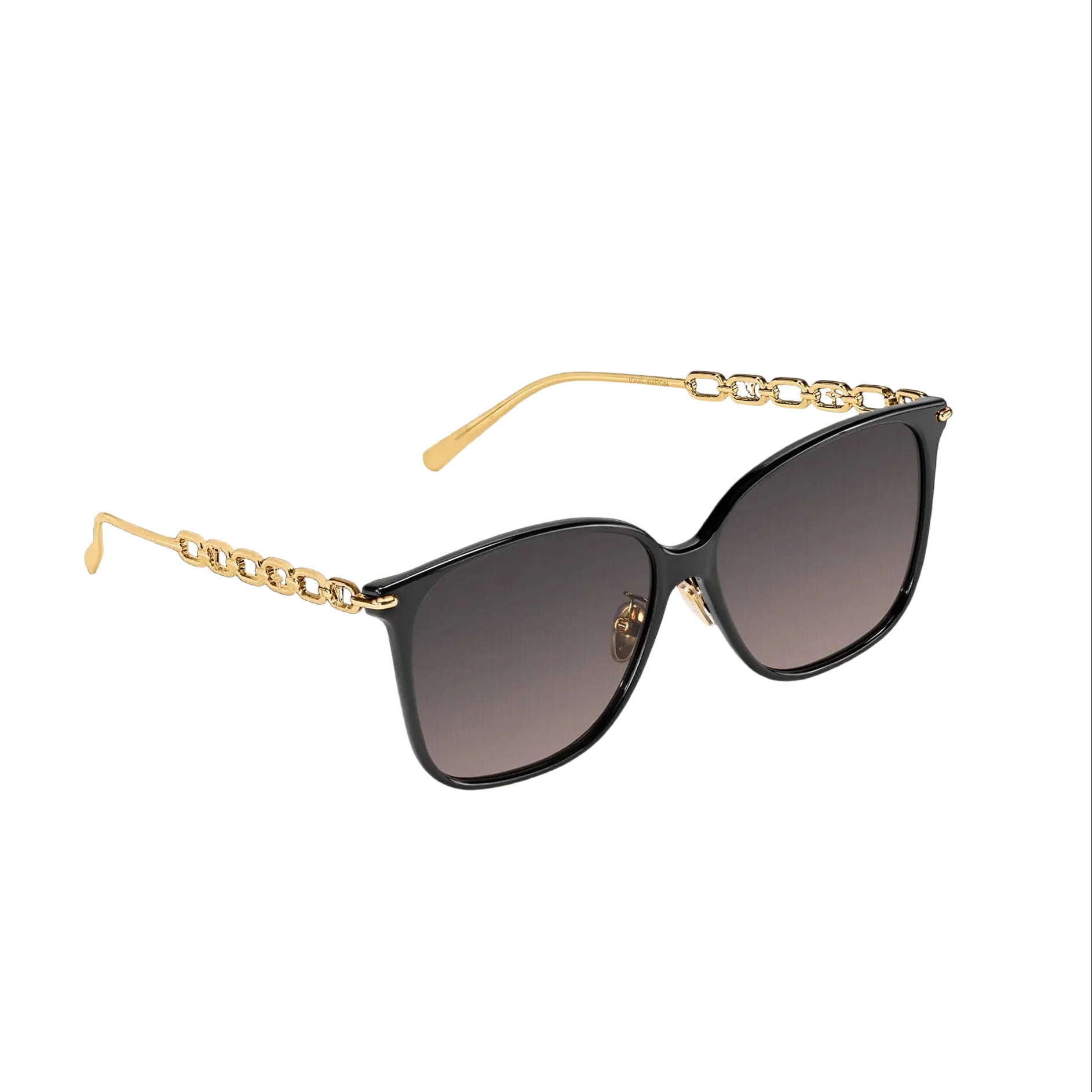 Louis Vuitton Women Square Frame Cobra Black Sunglasses