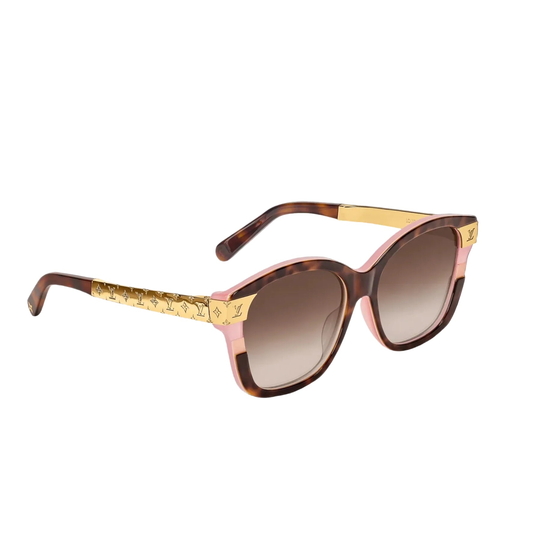 Louis Vuitton Women Square Frame Dark Tortoise Sunglasses