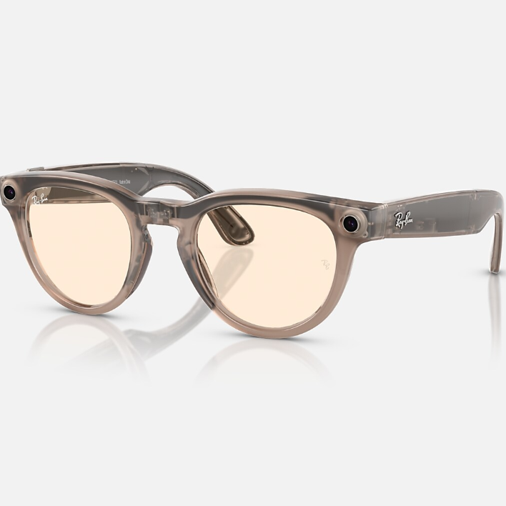 Ray Ban Women Phantos Frame Shiny Warm Stone Sunglasses