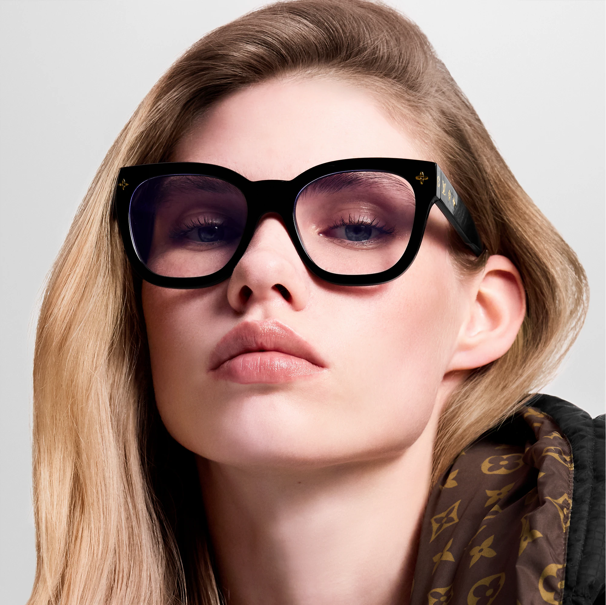 Louis Vuitton Women Cat Eye Frame Phantom Black Sunglasses