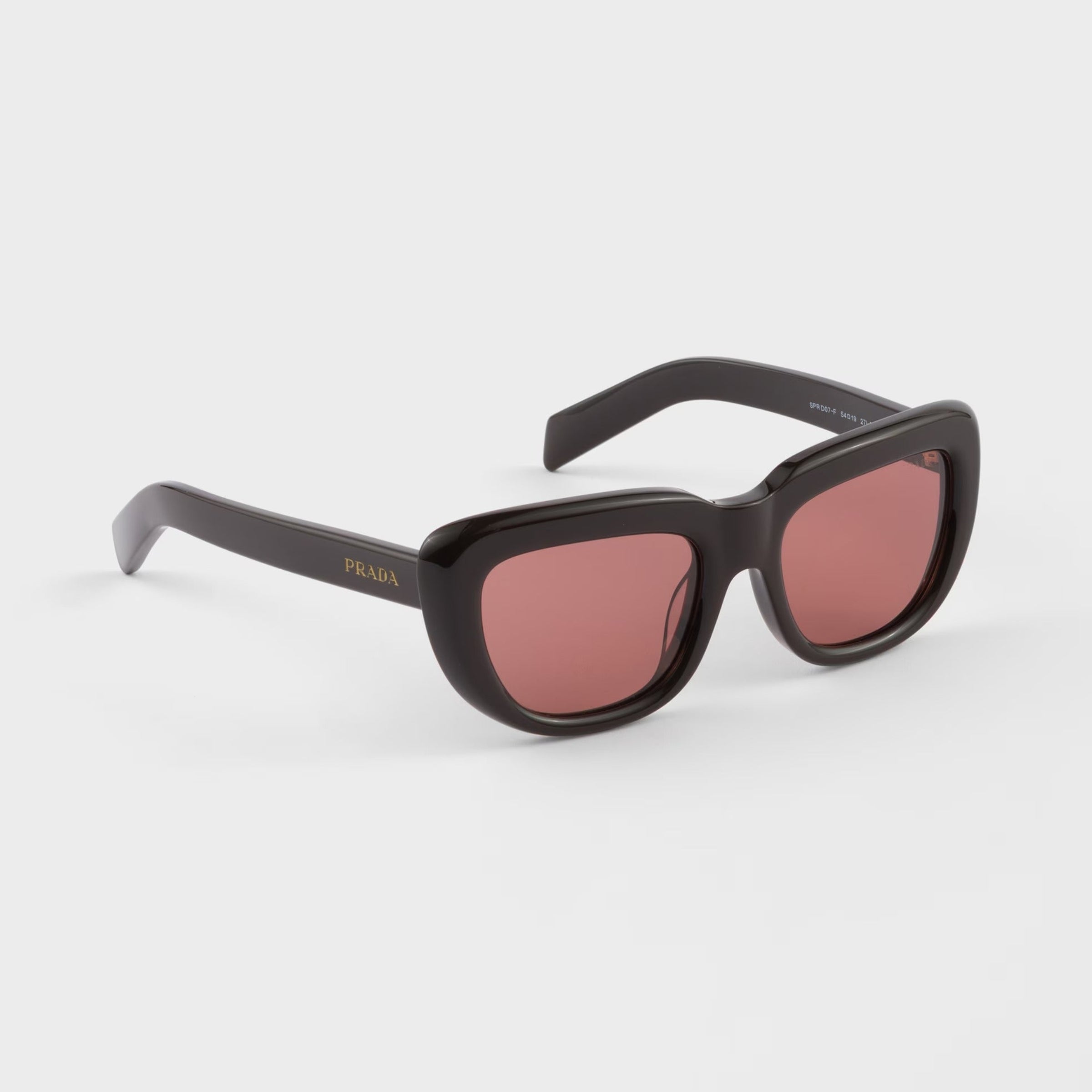 Prada Women Rectangular Frame Brown Sunglasses