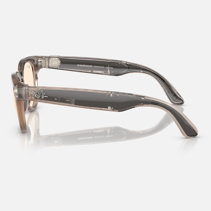 Ray Ban Women Phantos Frame Shiny Warm Stone Sunglasses