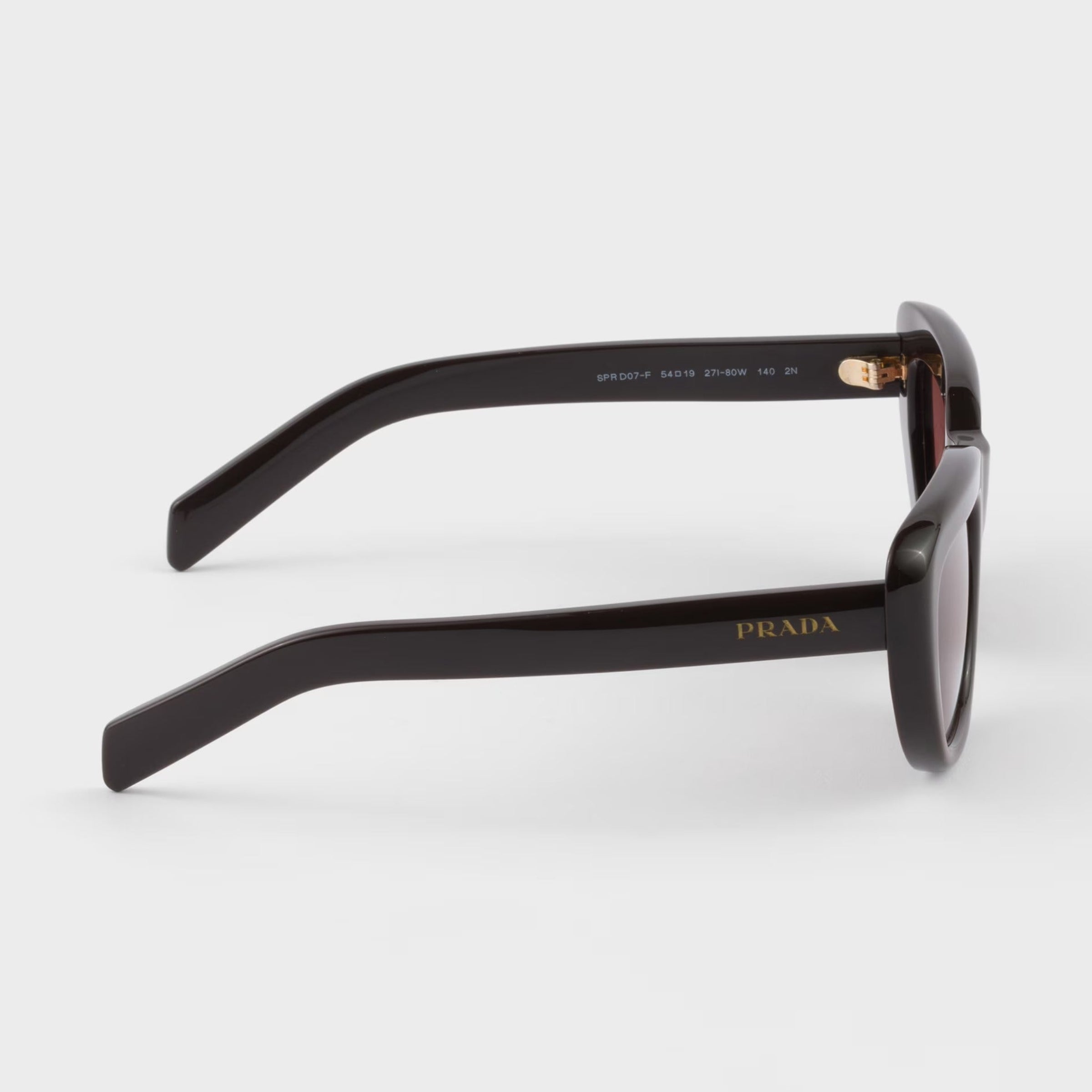 Prada Women Rectangular Frame Brown Sunglasses