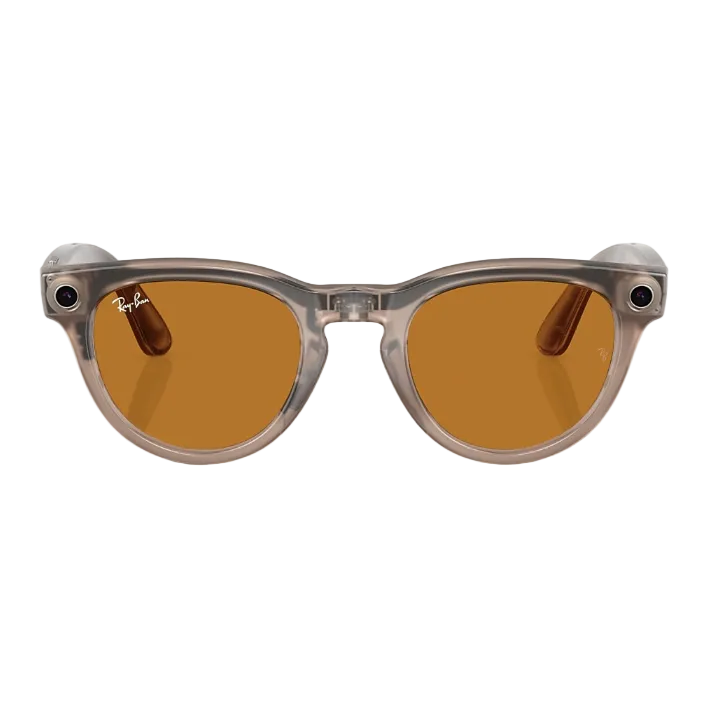 Ray Ban Women Phantos Frame Shiny Warm Stone Sunglasses
