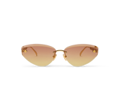 Louis Vuitton Women Cat Eye Frame Gold Sunglasses