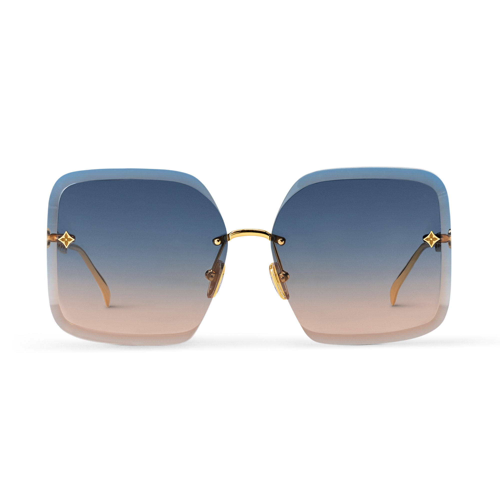 Louis Vuitton Women Square Frame Rich Gold Sunglasses
