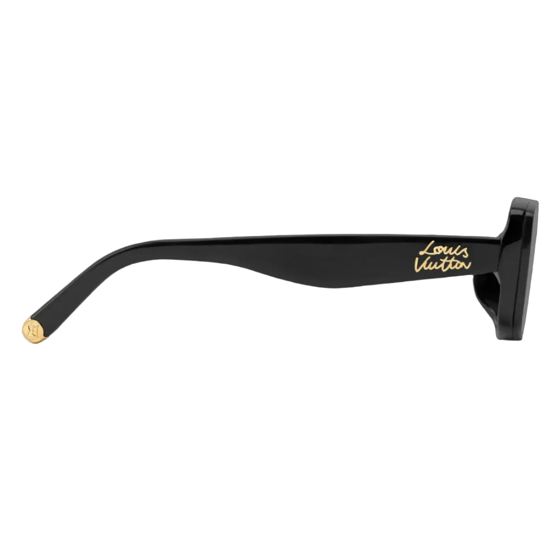 Louis Vuitton Women Rectangle Frame Coil Black Sunglasses