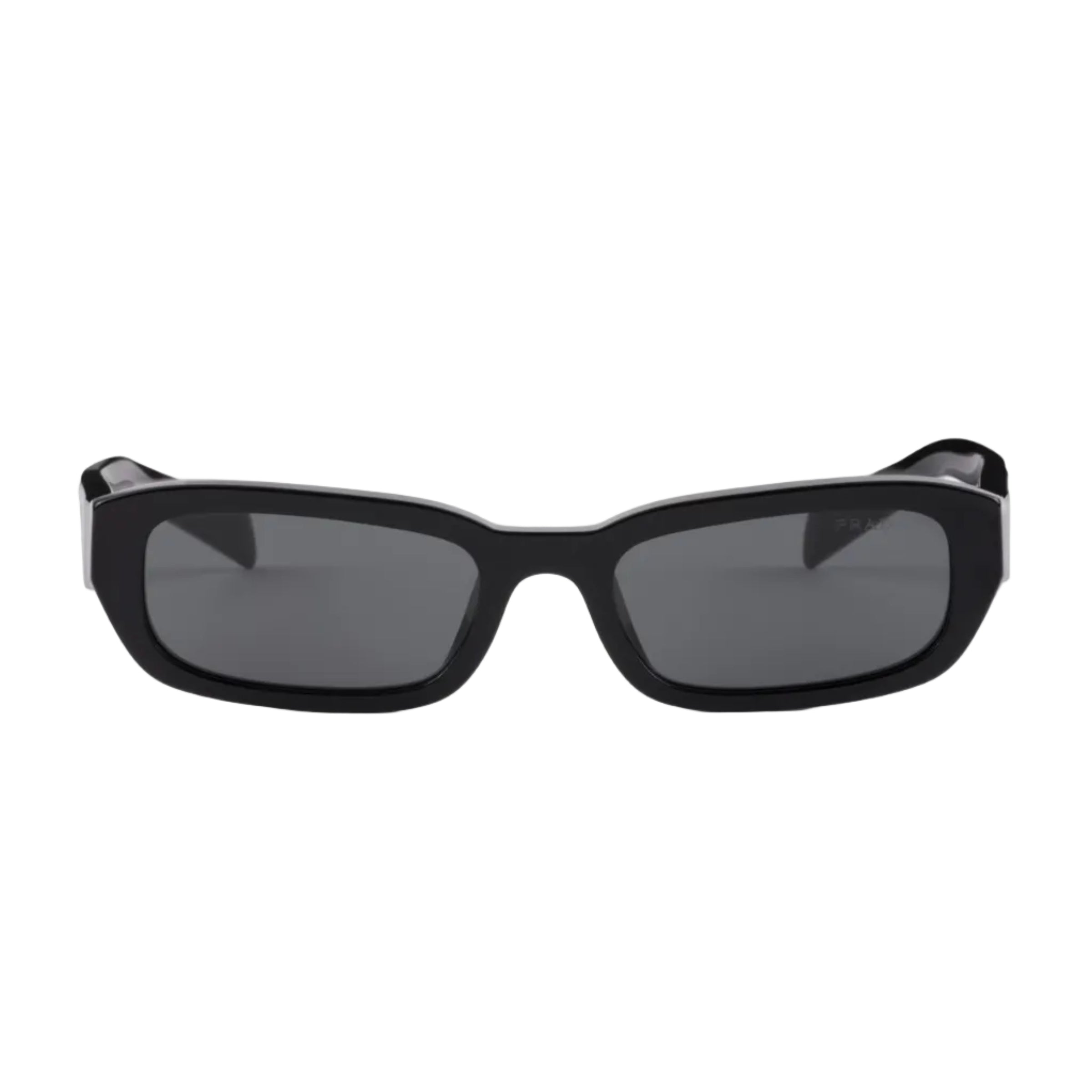 Prada Women Rectangular Frame Void Black Sunglasses