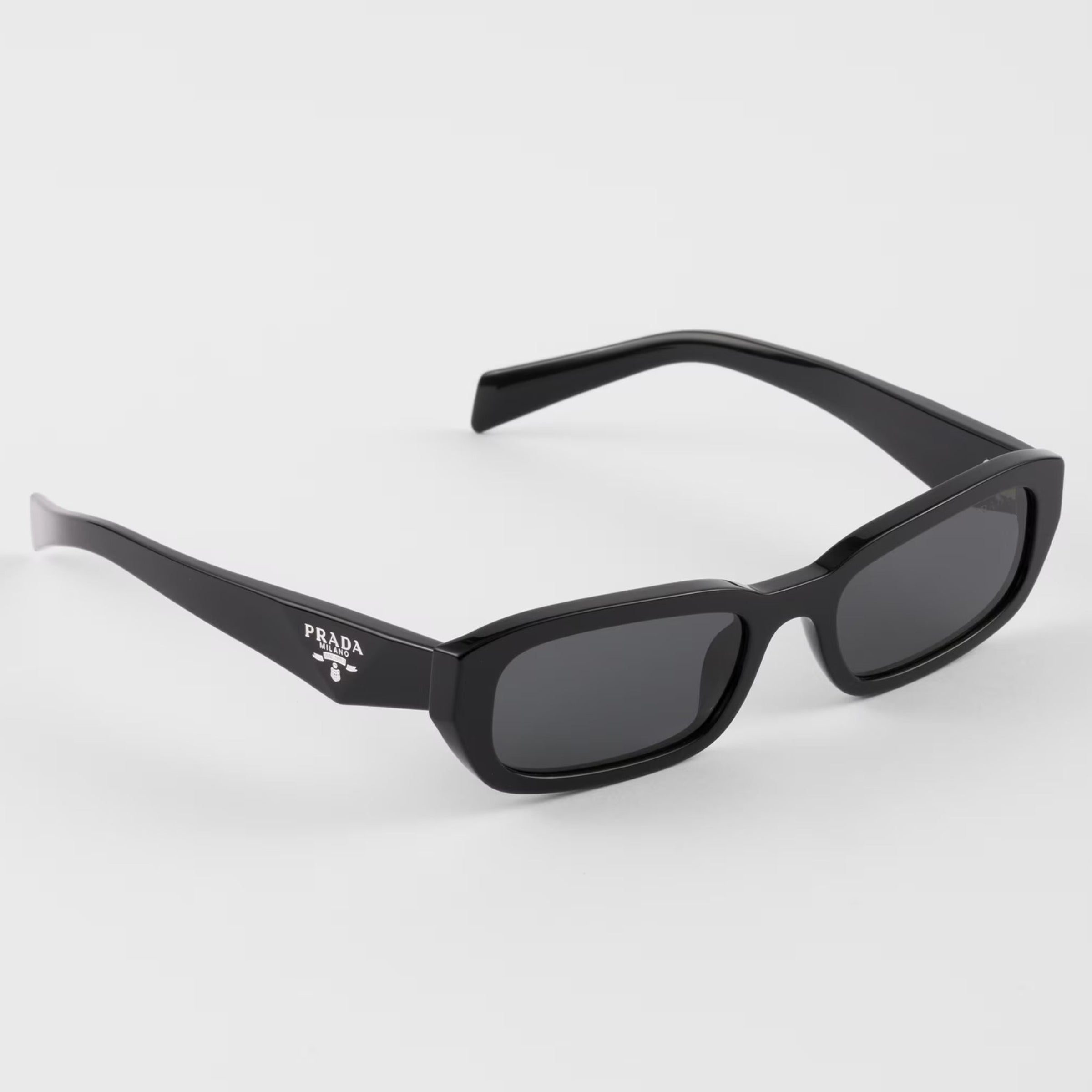 Prada Women Rectangular Frame Void Black Sunglasses