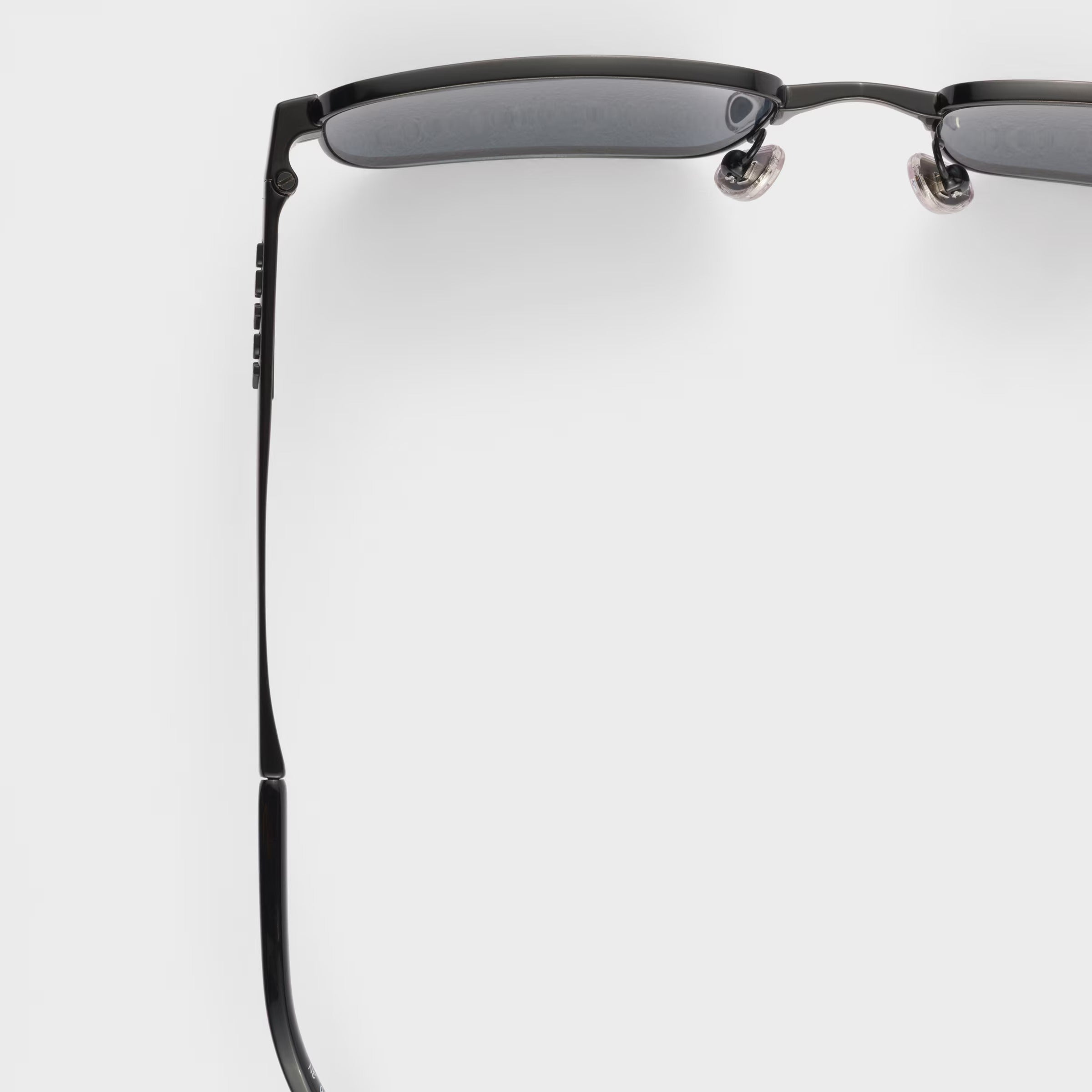 Prada Men Rectangular Frame Classic Black Sunglasses