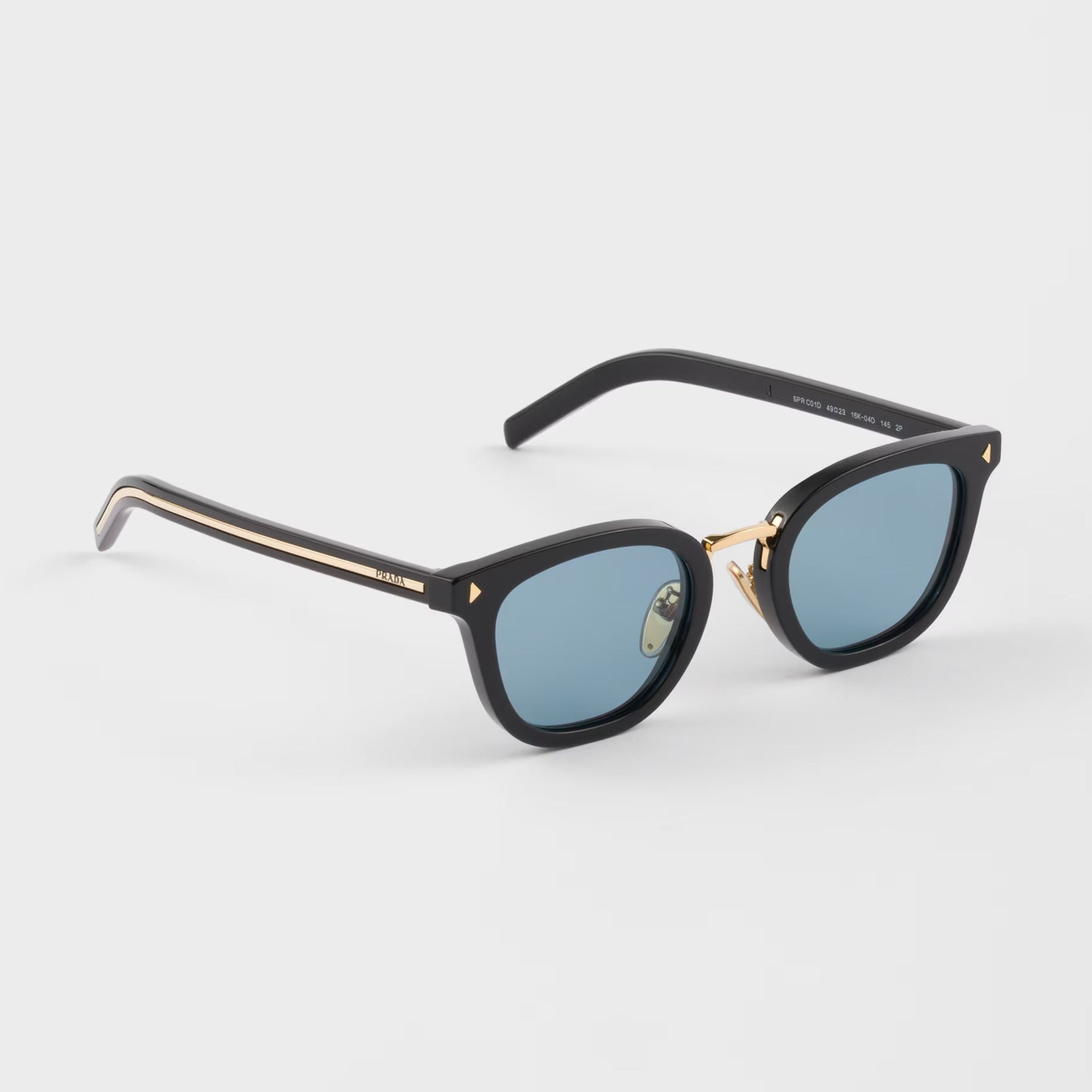 Prada Men Pantos Frame Deep Black Sunglasses