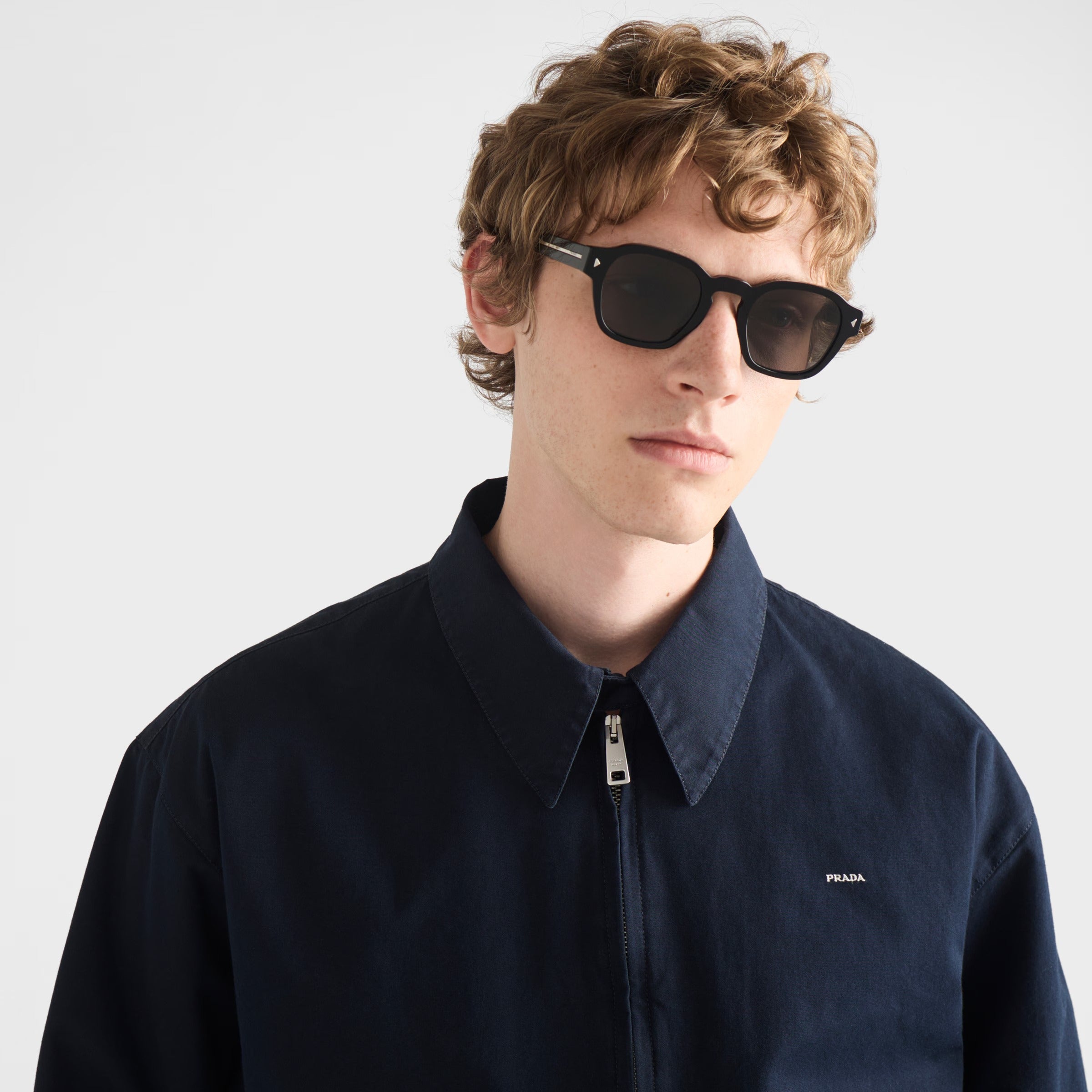 Prada Men Pantos Frame Black Sunglasses