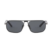 Prada Men Geometric Frame Opaque Black Sunglasses