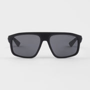 Prada Men Rectangular Frame Dusty Black Sunglasses