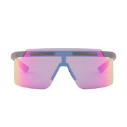 Prada Men Rimless Frame Grey Sunglasses