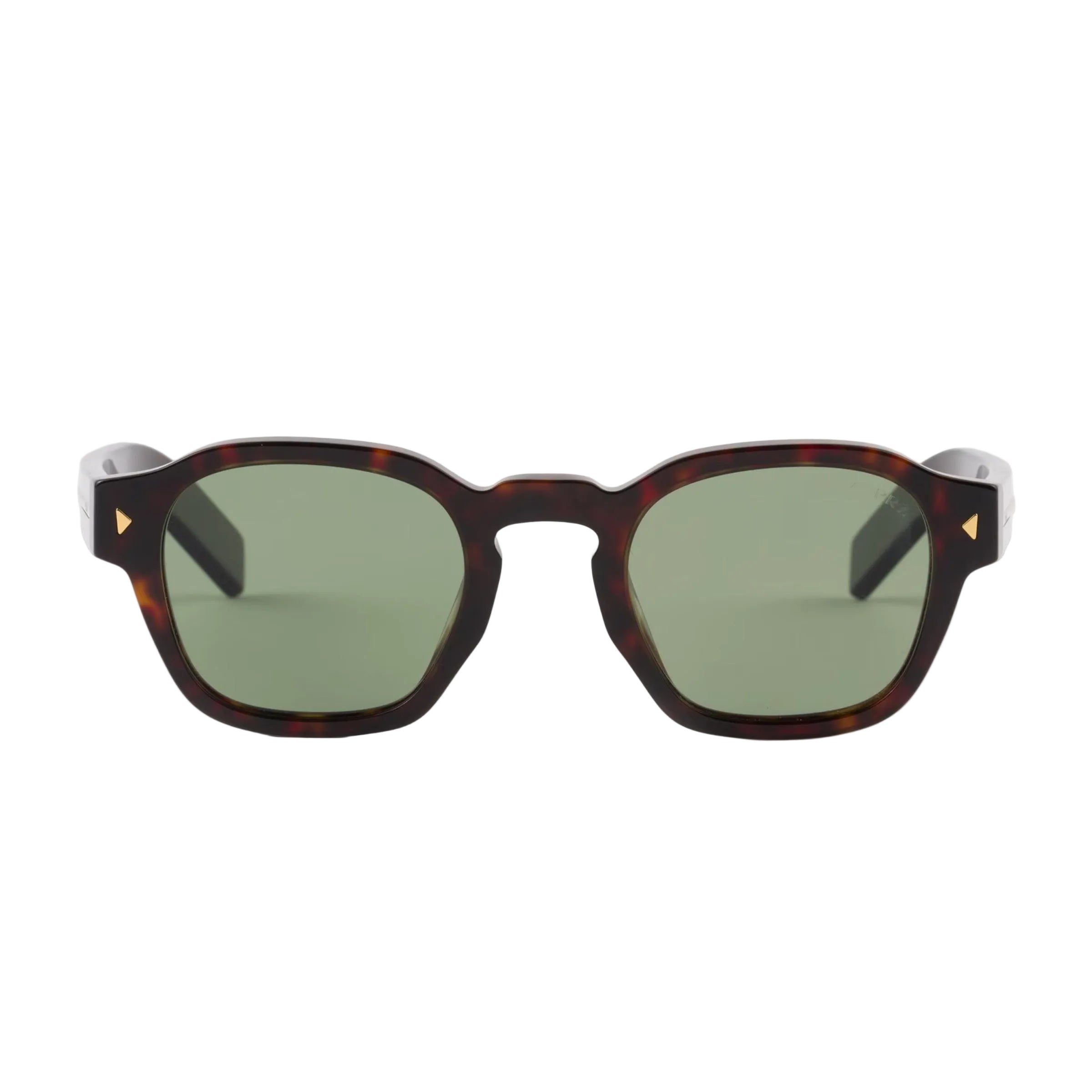Prada Men Pantos Frame Shiny Briarwood Tortoiseshell Sunglasses