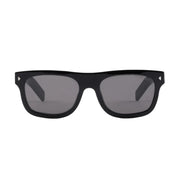 Prada Men Square Frame Smoky Black Sunglasses