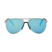 Prada Men Pilot Frame Shiny Silver Sunglasses