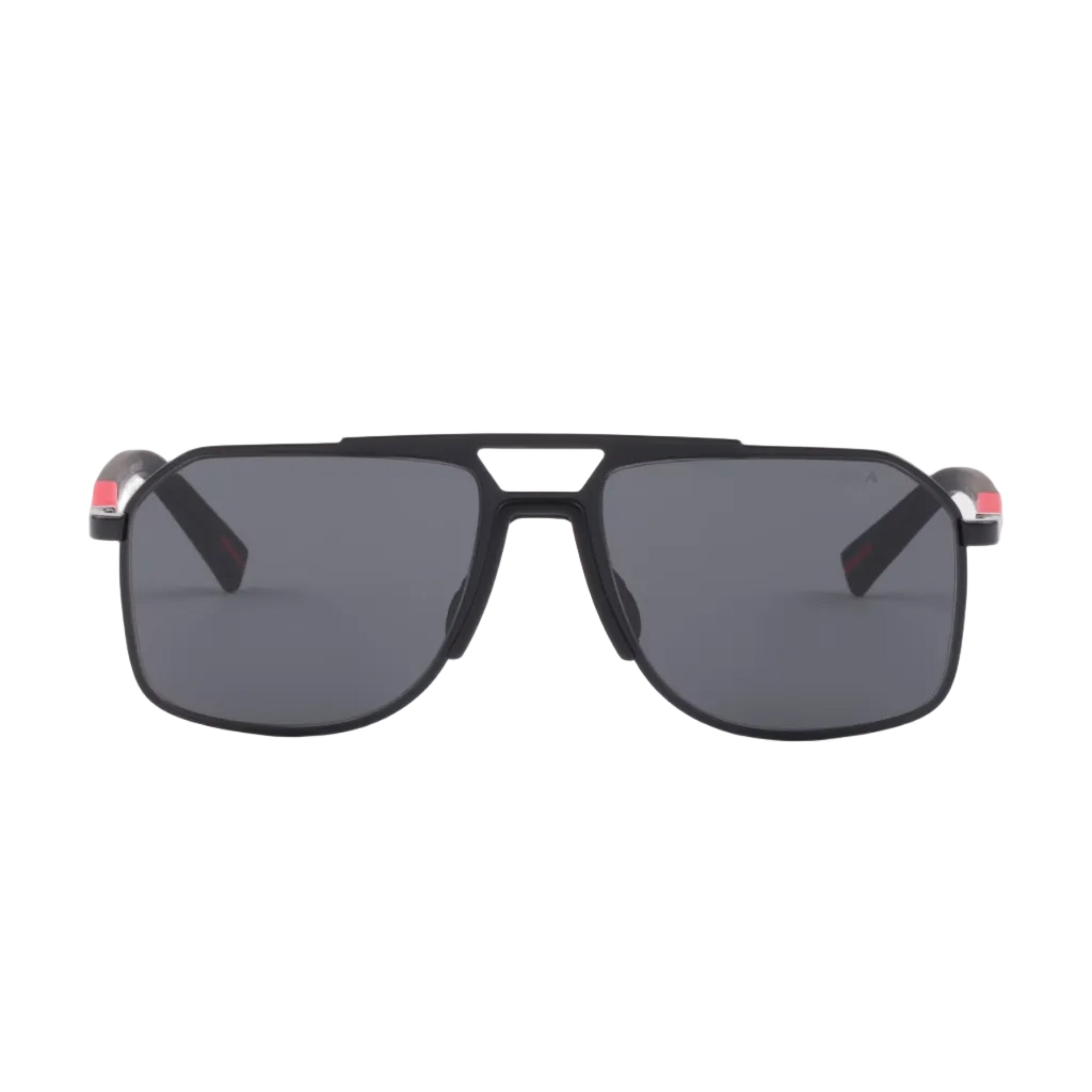 Prada Men Pilot Frame Black Sunglasses